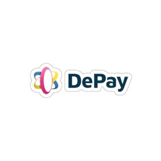 DePay Logo with Text - Die-Cut Sticker